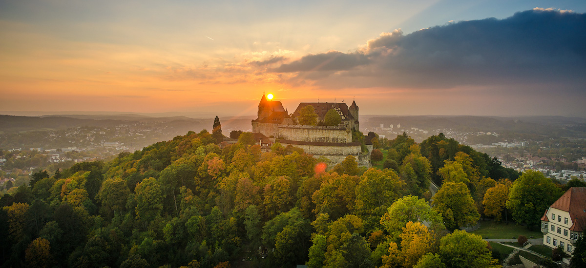 Veste Coburg mit Sonnenuntergang (CR Rainer Brabec)