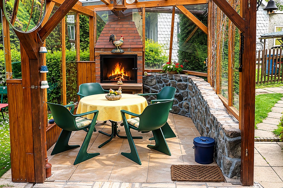 Terrasse im Garten