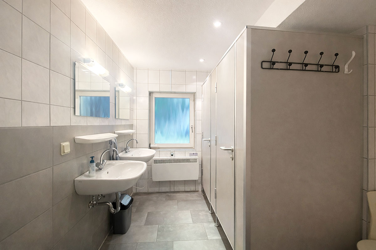 Blick in eine Finnhütte