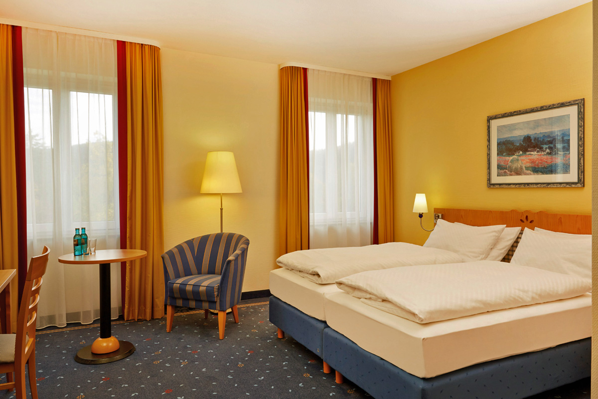 Blick in ein Gästezimmer