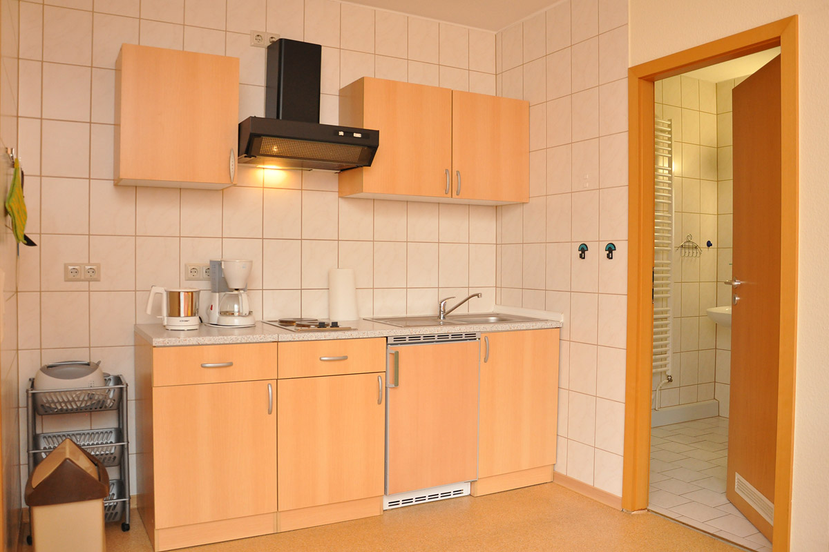 1-Raum-Wohnung - Küchenzeile
