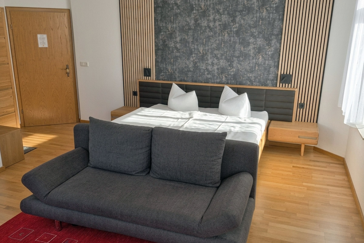 Blick in ein Gästezimmer