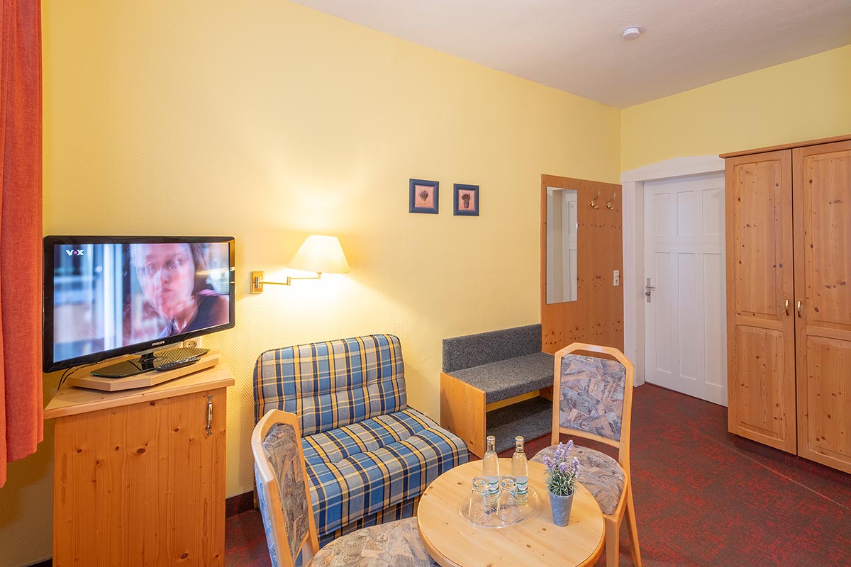 Blick in ein Gästezimmer