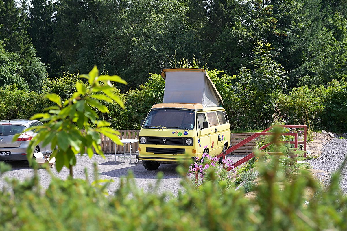 Stellplatz für Wohnmobile, Bullis usw.