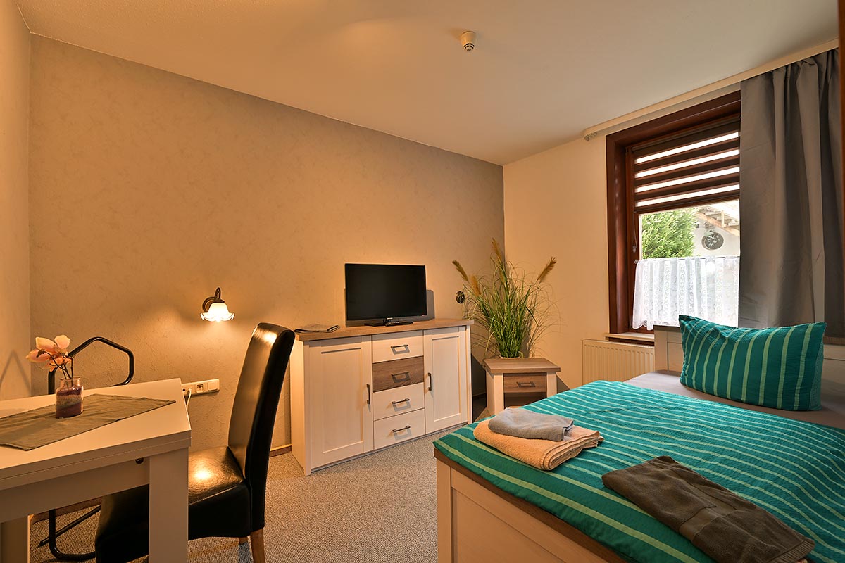 Blick in ein Doppelzimmer