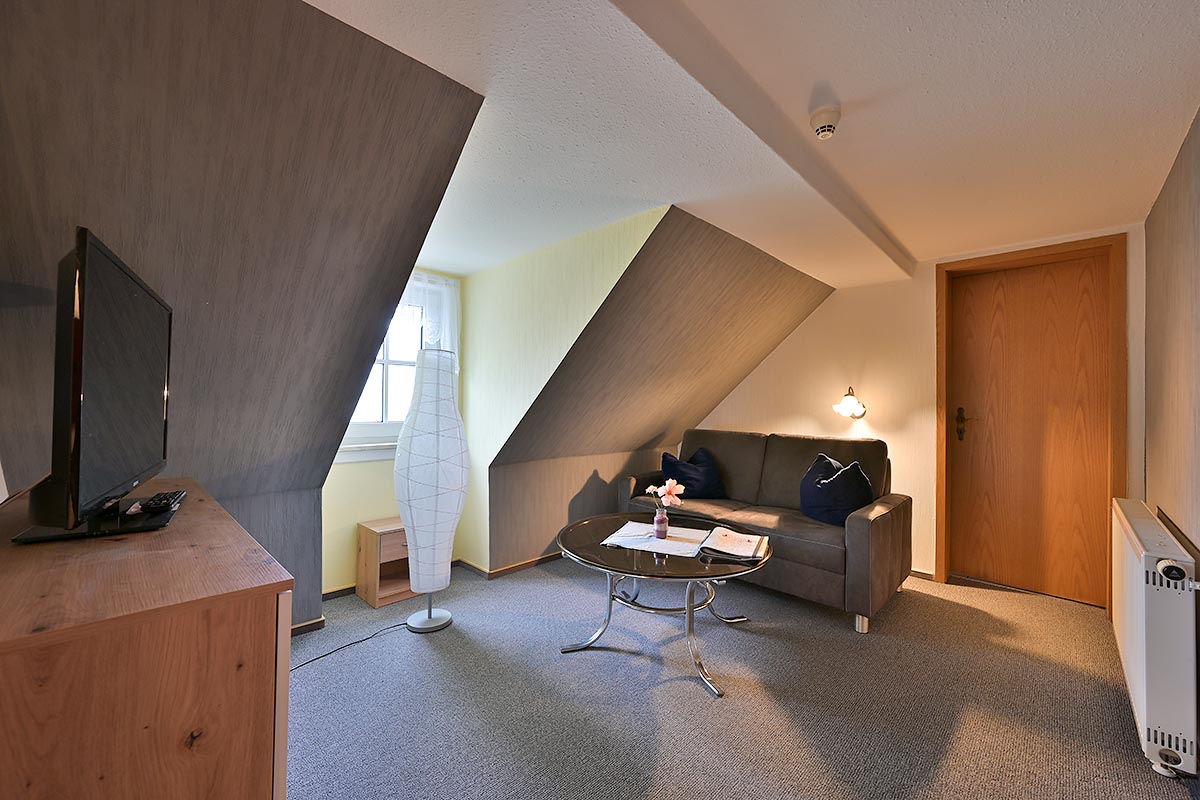 Blick in ein Zweibettzimmer