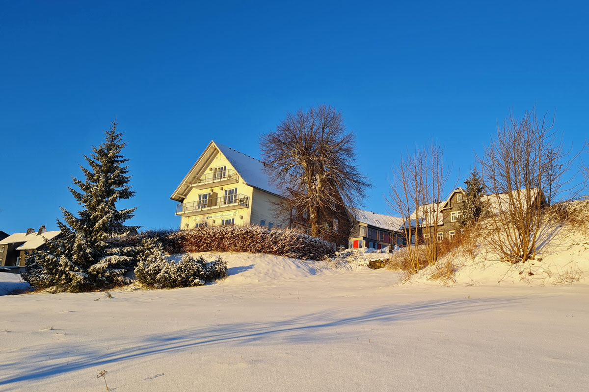 Pension "Breitenborn" im Winter