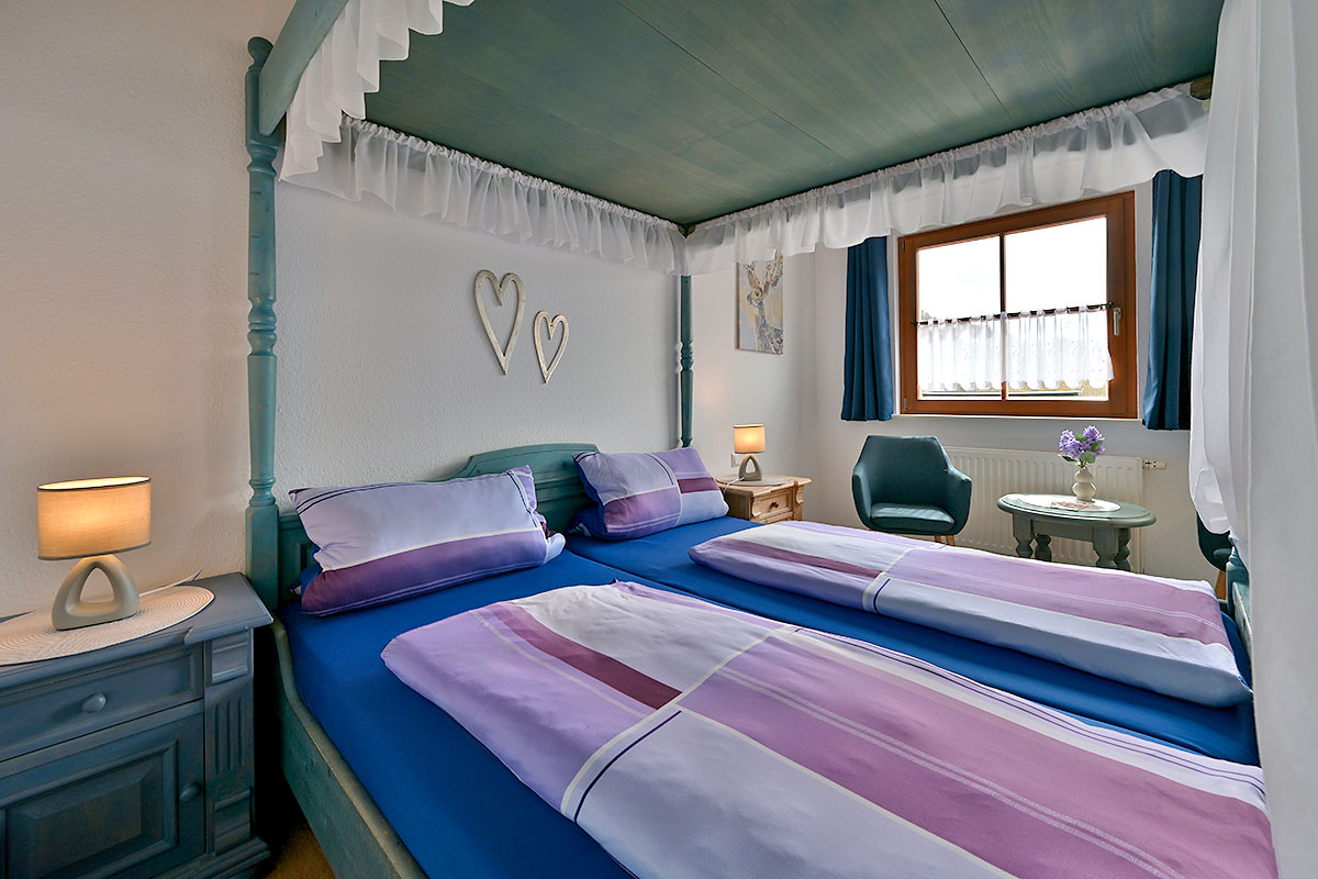 Blick in ein Gästezimmer