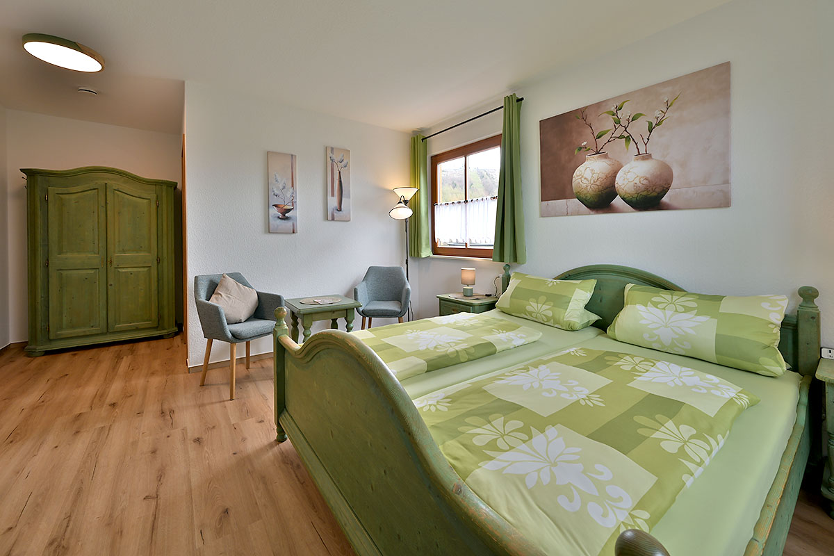 Blick in ein Gästezimmer