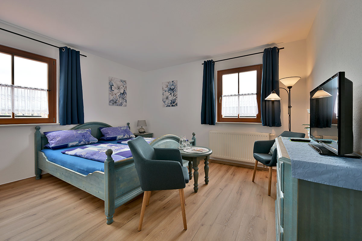 Blick in ein Gästezimmer