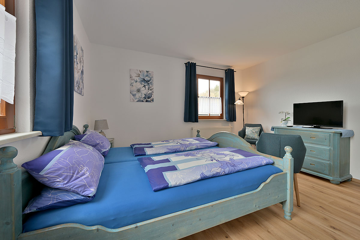 Blick in ein Gästezimmer