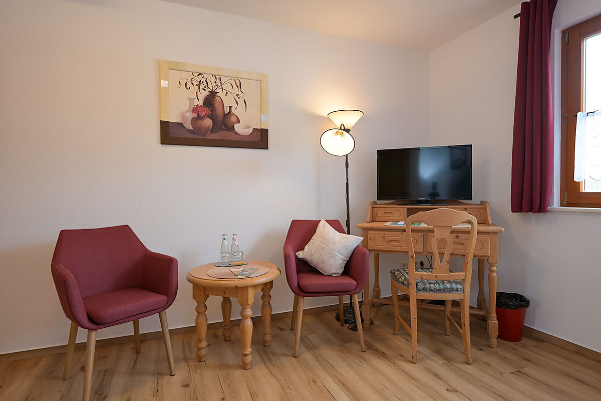 Blick in ein Gästezimmer