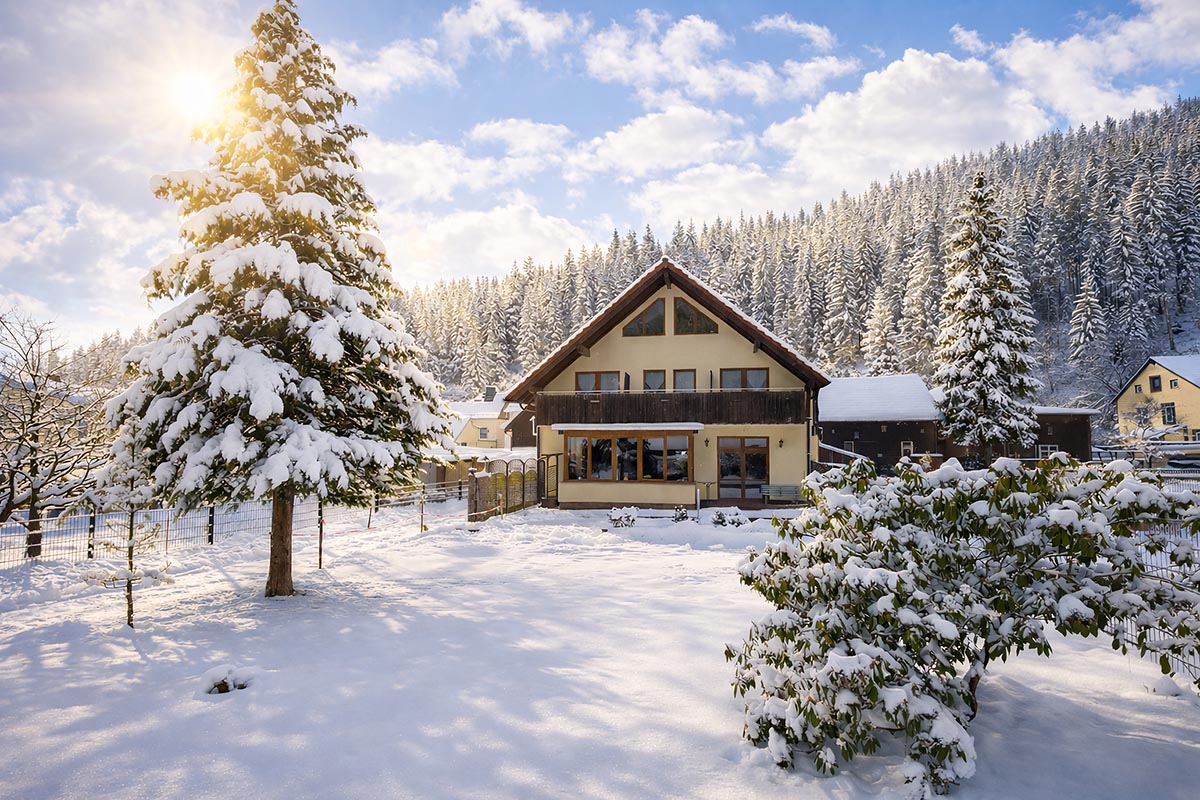 Pension Wiederkehr im Winter
