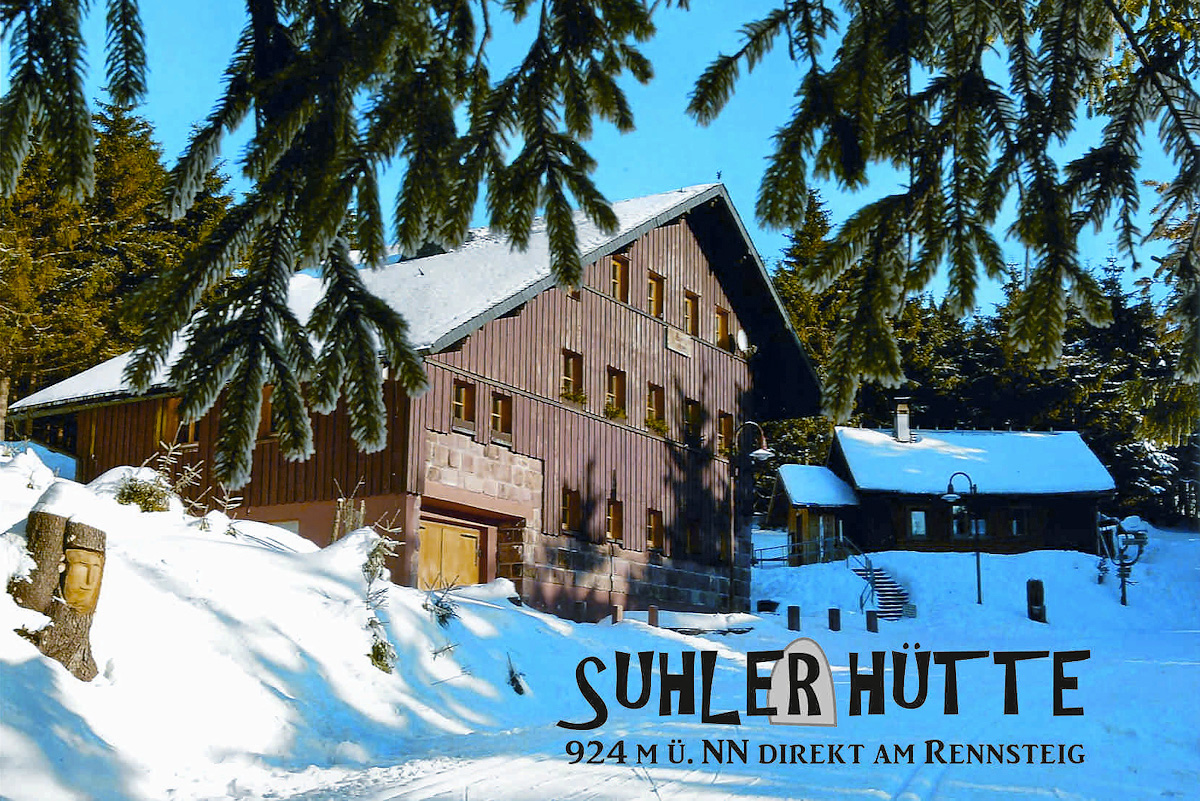 Suhler Hütte im Winter