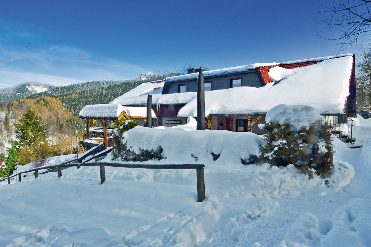 Waldgasthof Ski- und Wanderhütte, Oberschönau - Winteransicht