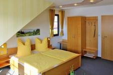 Blick in ein Gästezimmer