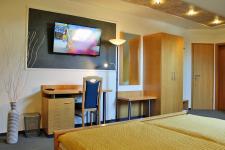 Blick in ein Gästezimmer