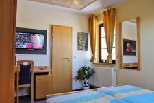 Blick in ein Gästezimmer