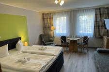 Blick in ein Gästezimmer