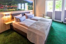 Blick in ein Doppelzimmer zur Einzelnutzung