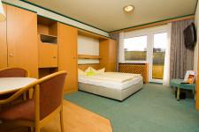 Blick in ein Gästezimmer