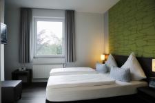 Blick in ein Gästezimmer