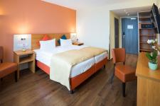 Blick in ein Gästezimmer