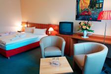 Blick in ein Gästezimmer