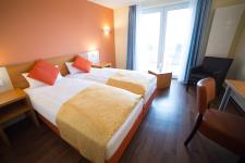 Blick in ein Gästezimmer