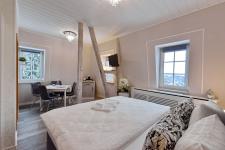 Blick in ein Gästezimmer