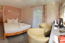 Blick in ein Gästezimmer