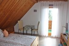 Blick in ein Gästezimmer