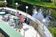 Blick auf die Terrasse