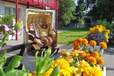 Relaxen Sie im Strandkorb