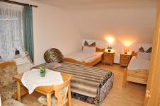 Blick in ein Gästezimmer