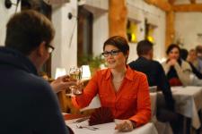 Blick in die Gaststätte