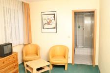 Blick in ein Gästezimmer