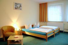 Blick in ein Gästezimmer