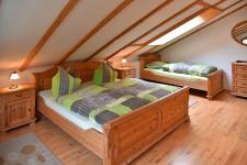 Blick in ein Schlafzimmer