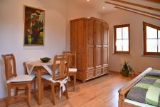 Blick in ein Schlafzimmer