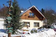 Ferienhaus Hornschuch im Winter, Goldlauter-Heidersbach / Suhl