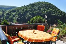 Terrasse vor dem Ferienhaus