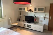 Blick in ein Schlafzimmer