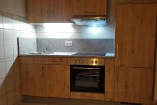 Blick in eine Finnhütte