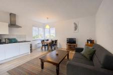 Blick in einen Bungalow