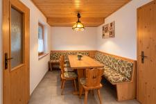 Blick in eine Finnhütte