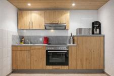 Blick in eine Finnhütte