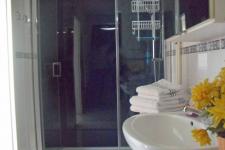 Blick in das Badezimmer