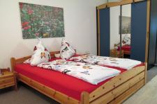 Blick in das Schlafzimmer