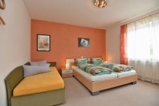 Ferienwohnung im Erdgeschoss, Schlafzimmer